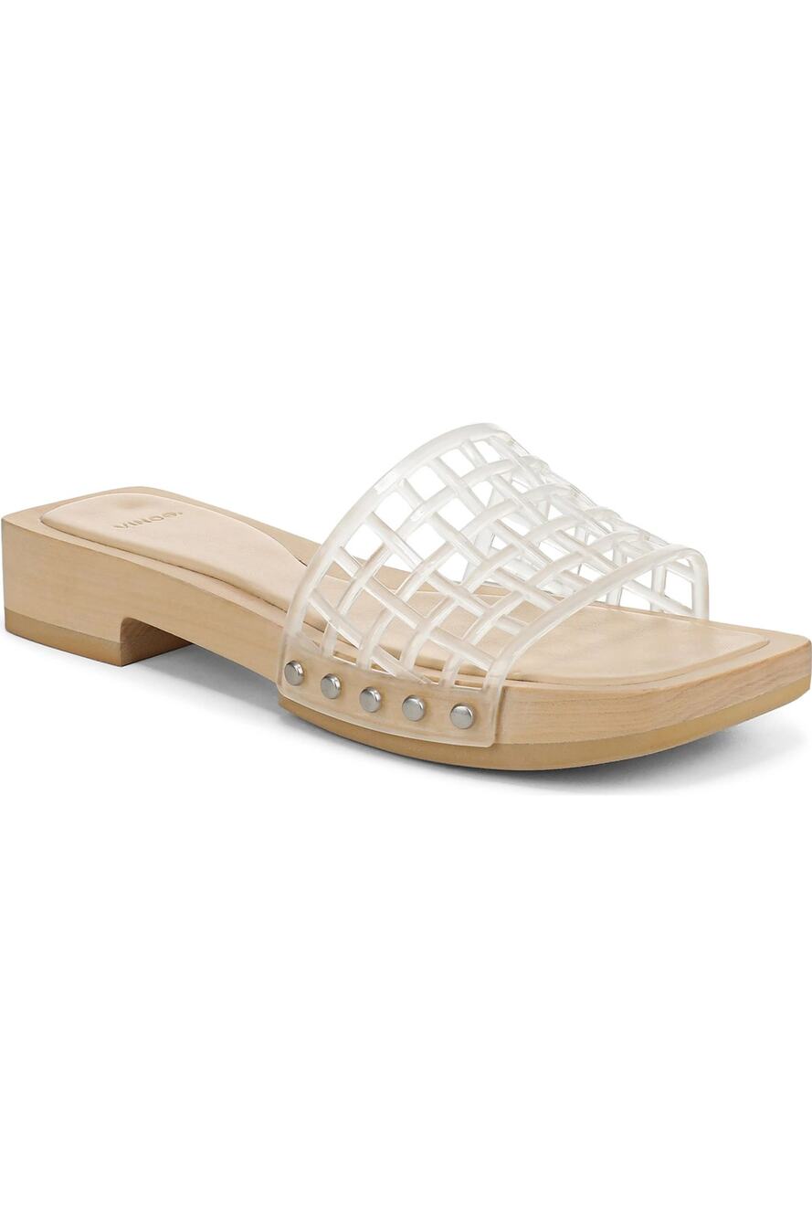 VINCE Women's Barbara Jelly Slide Sandals - Clear Size 6